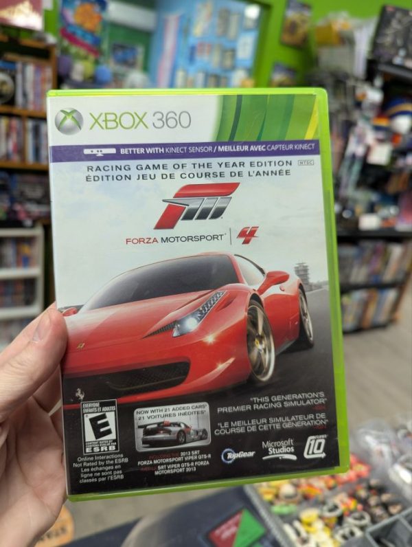 XBox 360 game Forza Motorsport 4
(Racing Game of the Year Edition)